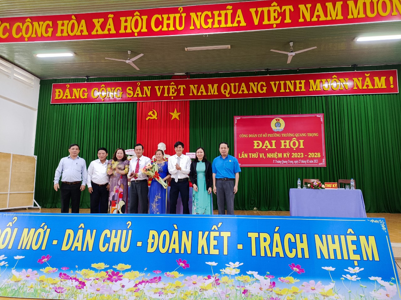 Đại hội Công đoàn cơ sở phường Trương Quang Trọng, nhiệm kỳ 2023-2028